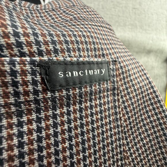 NEW Sanctuary Skinny Leggings‎ Dressy Preppy Houndstooth Small Elastic Waist - Picture 14 of 15